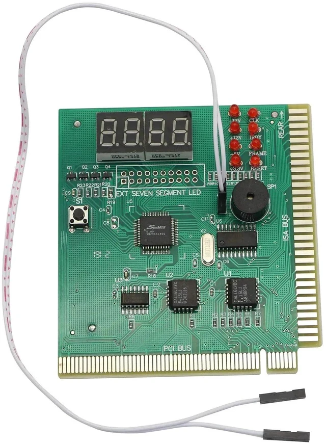 Alt view image 4 of 6 - PC Diagnostic 4-Digit Card,Module Board Test & Measuring Module PC Computer Mother Board Debug Post Card Analyzer PCI Motherboard Tester Diagnostics Display for Desktop PC