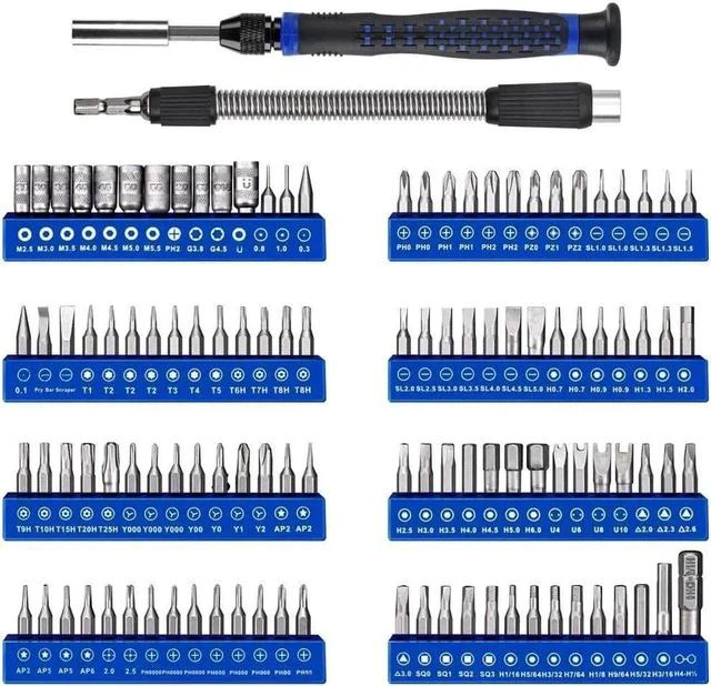 Main image of Professional Computer Repair kit, Precision Eectronic Screwdriver Set, with 112 Magnetic Bit, Suitable for Phone, iPhone, PC, MacBook, Laptop, PS4, Xbox Repair of Small Technical Tools