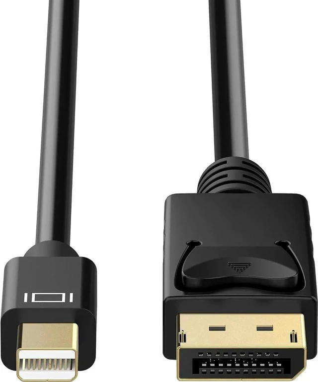 Alt view image 7 of 7 - Mini DisplayPort to DisplayPort Cable, 6 Feet, Gold-Plated DisplayPort to Mini DisplayPort (4K@60Hz, 2K@144Hz) Mini DP to DP Display Cable - Black