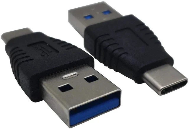 Alt view image 4 of 4 - USB-C Adapter, (2-Pack) USB 3.1 Type-C Male to USB 2.0 A Male Extension Adapter for Laptop,Tablet, Mobile Phone and More (USB C M/A M)
