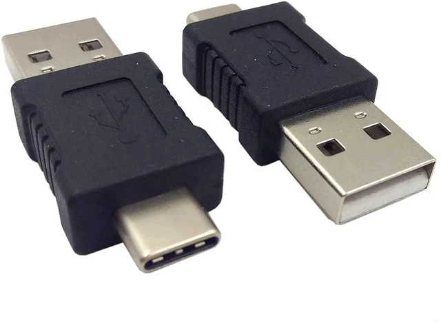 Alt view image 3 of 4 - USB-C Adapter, (2-Pack) USB 3.1 Type-C Male to USB 2.0 A Male Extension Adapter for Laptop,Tablet, Mobile Phone and More (USB C M/A M)