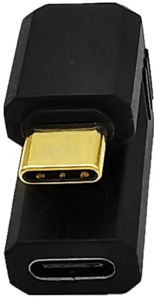 Alt view image 2 of 5 - USB C 180 Degree Adapter, 180 U Shape Angle USB 3.1 Type C Male to Female Adapter for Laptop, Tablet & Mobile Phone