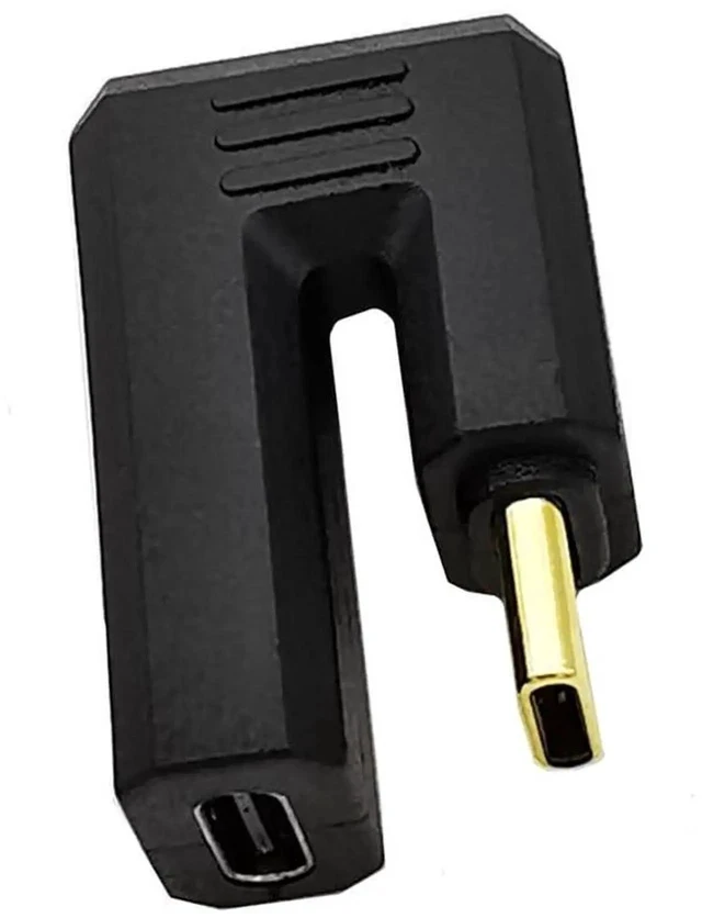 Alt view image 4 of 5 - USB C 180 Degree Adapter, 180 U Shape Angle USB 3.1 Type C Male to Female Adapter for Laptop, Tablet & Mobile Phone