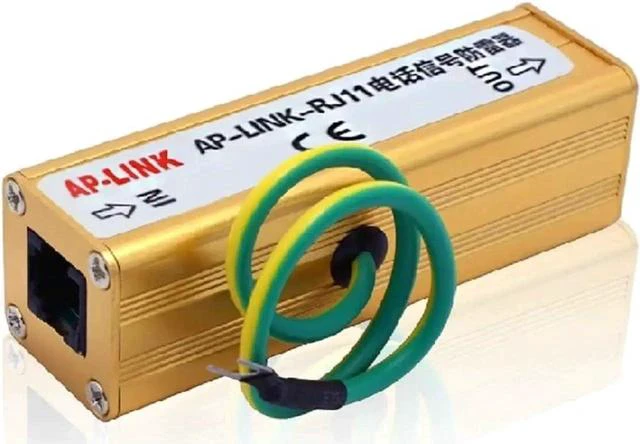 Main image of Fax RJ-11 RJ11 Surge Protector Thunder Lightning Arrester Protection Device RJ11 Surge Protection SPD,Telecom RJ11 Telephone Modem Surge Protector Thunder Arrester