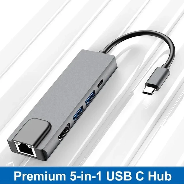 Alt view image 4 of 4 - COFIER Type-C docking station five-in-one turn hdmi network card usb expansion dock hub hub split line expansion dock