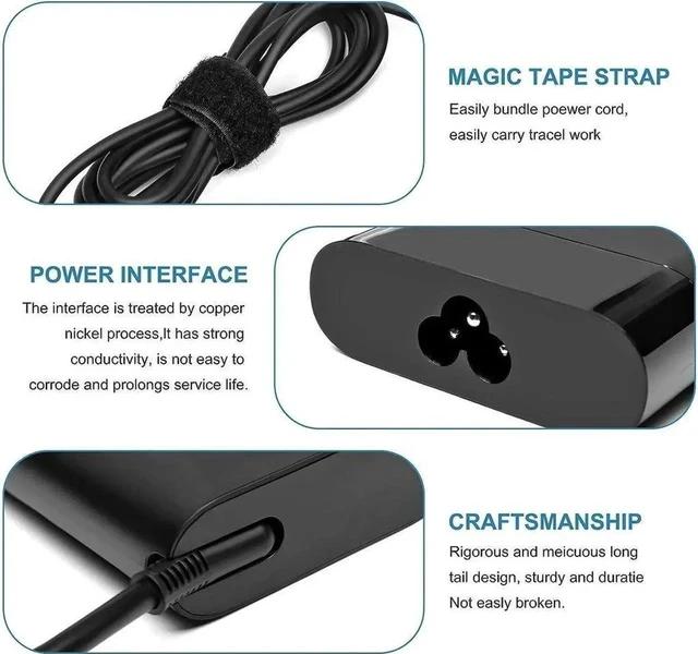 Alt view image 2 of 4 - New 135W 19.5V 6.9A AC Adapter Charger for HP Spectre 15 x360 omen 15 17 Pavilion Gaming 15 17 L15534-001 TPN-DA11 TPN-CA13 Power Supply Cord