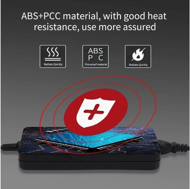 Alt view image 3 of 5 - New 240W 19.5V 12.3A AC Charger Fit for Dell Alienware M17X M18X X51 13 15 17 R2 R3 R4 R5 Precision M6400 M6500 M6600 M6700 M6800 7710 7720 7730 Area-51m PA-9E GA240PE1-00 Power Supply Cord