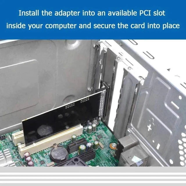 Alt view image 4 of 6 - PCI to DB25 LPT Parallel Port Expansion Card with Low Profile Bracket, PCI Parallel Port Converter Adapter Controller for Desktop PC Printer