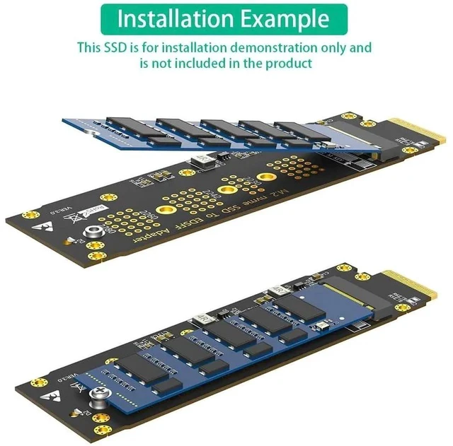 Alt view image 3 of 7 - New Version U.2 SFF-8639 to NVMe Ruler 1U GEN-Z EDSFF Short SSD E1.S Adapter