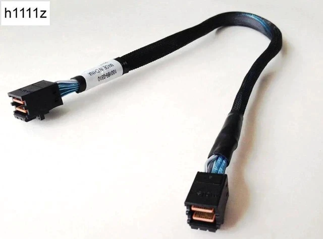 Alt view image 2 of 4 - Mini SAS HD SFF 8643 Cable Internal SFF-8643 SAS Cable 40cm Mini SAS SFF-8643 to 8643 Molex Cable Adapter for Computer Hard Disk
