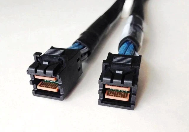 Alt view image 4 of 4 - Mini SAS HD SFF 8643 Cable Internal SFF-8643 SAS Cable 40cm Mini SAS SFF-8643 to 8643 Molex Cable Adapter for Computer Hard Disk