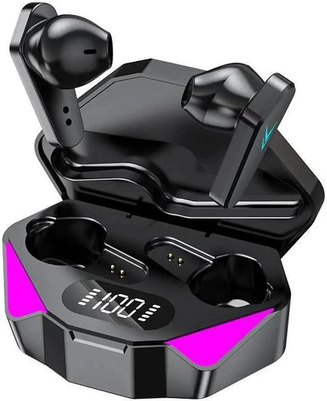 Main image of Gemdeck Bluetooth Headphones True Wireless Earbuds LED Power Display Headphones with Wireless Charging Case