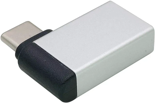 Alt view image 4 of 6 - Right Angle USB C to USB 3.0 Adapter 90 Degree Type C Male to USB A 3.0 Female Converter,On The Go(OTG) for Smartphone,Laptops,Mouse Keyboards,More USB and Type-C Devices (2 Pack-Silver M/F)