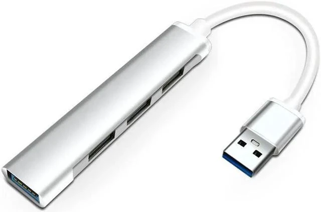 Main image of USB C Hub 4 Ports USB3.0 to 4 X USB 3.0 Hub Adapter for MacBook, Mac Pro, Mac mini, iMac, Surface Pro, XPS, PC, Flash Drive, Mobile HDD-Silver