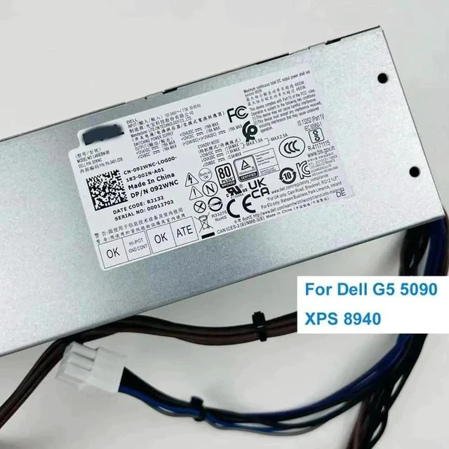 Alt view image 2 of 6 - 460W Power Supply Source For OptiPlex 3046 3040 3050 5050 5070 7070 7050 7060 MT 460W PSU L460EBM-00 H460EBM-00