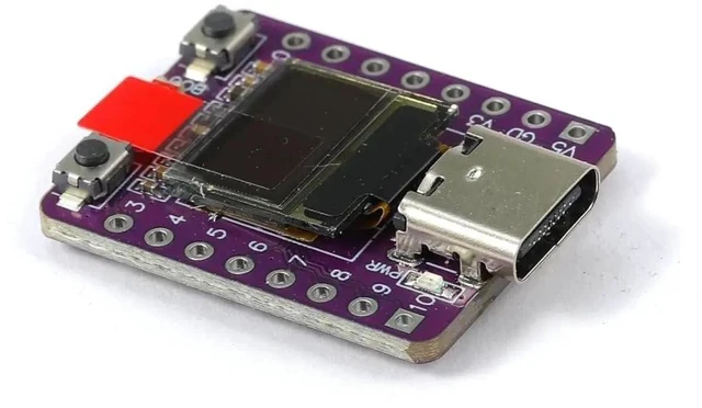 Alt view image 2 of 3 - ESP32-C3 with 0.42 Inch OLED Development Board ESP32 Supermini Development Board ESP32 Development Board WiFi Bluetooth 3pcs