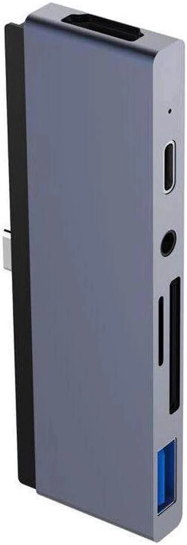 Main image of Aluminum Type-C Mobile Pro Hub Adapter with USB-C PD Charging, 4K HDMI, USB 3.0 & 3.5mm Headphone Jack, PD Charging,SD/Micro Card Reader - For 2020/2018 iPad Pro, Microsoft Surface Go