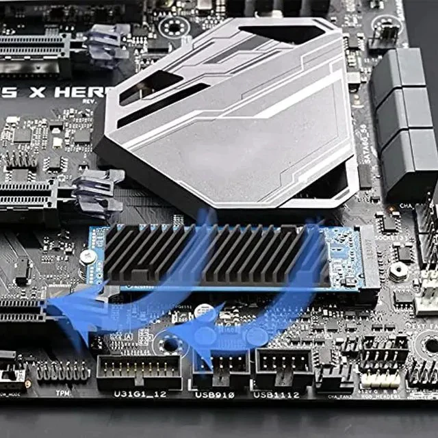 Alt view image 2 of 5 - M.2 Pci-E Nvme 2280 Ssd Heatsink Pure Copper Heat Sink,High Performance Ssd Radiator With Thermal Pad For Ps5/Laptop/Pc 2280 Ngff Solid State Disk Cooler(70X20X2Mm)