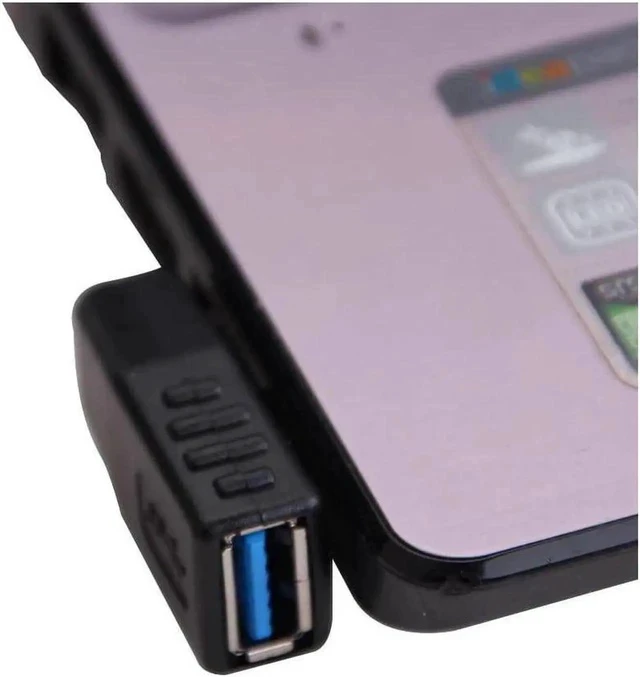 Alt view image 5 of 6 - USB 3.0 Adapter 90 Degree Male to Female Coupler Connector Plug Left Angle and Right Angle by BUCIER