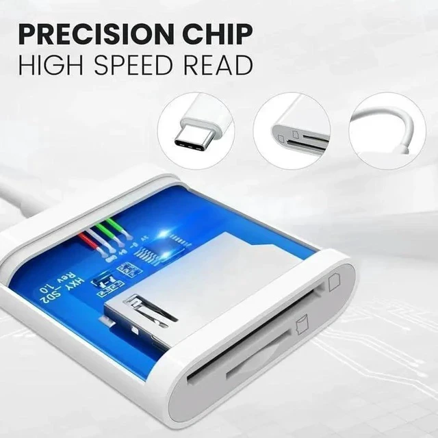 Alt view image 5 of 6 - USB C SD Card Reader Dongle(2in1)Type-C Multiport Micro SD TF Camera Memory Adapter C Flash Drive 3.0 Macbook Pro Compatible for Galaxy S22 S23 Ultra Google Apple IPhone15 Pro Max Plus IPad Pro Air