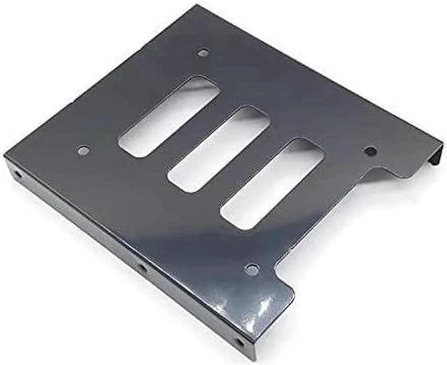 Alt view image 5 of 6 - 2.5 to 3.5 Inch Hard Disk Metal Bracket Adapter HDD Holder with IDE 4P Male to SATA 15 Pin Cable SATA 3.0 Cable for Desktop PCSSD Server (Yellow)