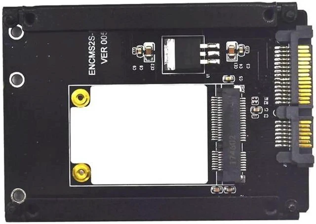 Alt view image 3 of 6 - mSATA to SATA Adapter Mini PCIe mSATA SSD to 2.5" SATA3 Drive Converter Card Adaptor Support Full High mSATA SSD for Computer PC
