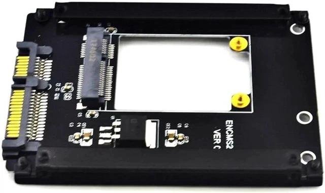 Alt view image 4 of 6 - mSATA to SATA Adapter Mini PCIe mSATA SSD to 2.5" SATA3 Drive Converter Card Adaptor Support Full High mSATA SSD for Computer PC