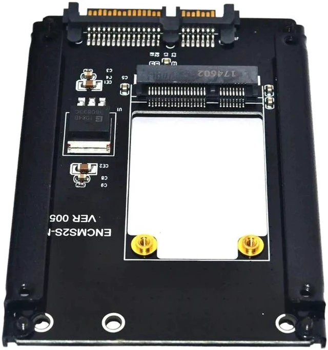 Alt view image 5 of 6 - mSATA to SATA Adapter Mini PCIe mSATA SSD to 2.5" SATA3 Drive Converter Card Adaptor Support Full High mSATA SSD for Computer PC
