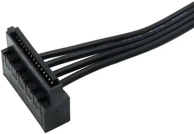 Alt view image 2 of 3 - 1pc 45CM Mini 4 Pin To 2 Sata SSD Power Supply Cable for L-enovo M410 M610 M415 B250(about 45cm)