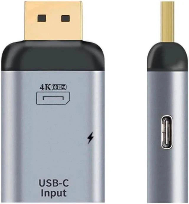Main image of USB-C Type C Female Source to Displayport DP Sink HDTV & PD Power Adapter 4K 60hz 1080p for Phone & Laptop