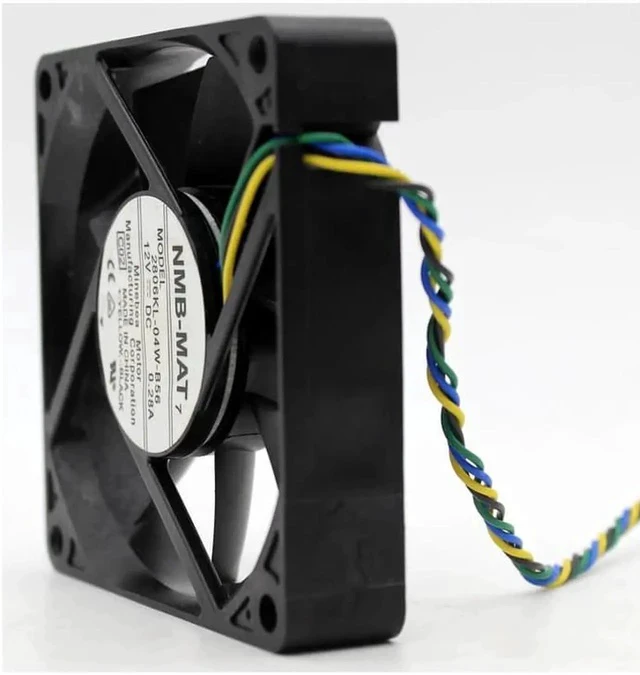 Alt view image 3 of 4 - 2806KL-04W-B56 7cm 7015 70x70x15mm 70mm fan 12V 0.28A 4 lines pwm computer chassis CPU cooling fan