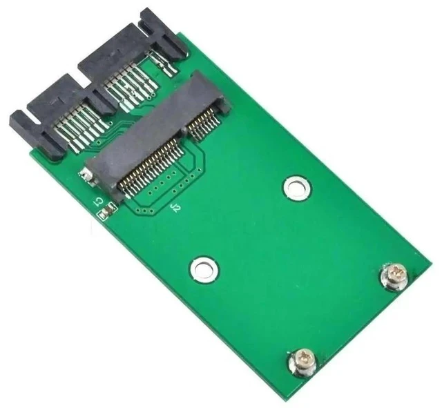 Alt view image 2 of 2 - FOR msata to MSata PCI-E Express SSD 1.8 to 2.5 Micro SATA HDD Converter Mini sata to MSata PCI E to Sata Adapter
