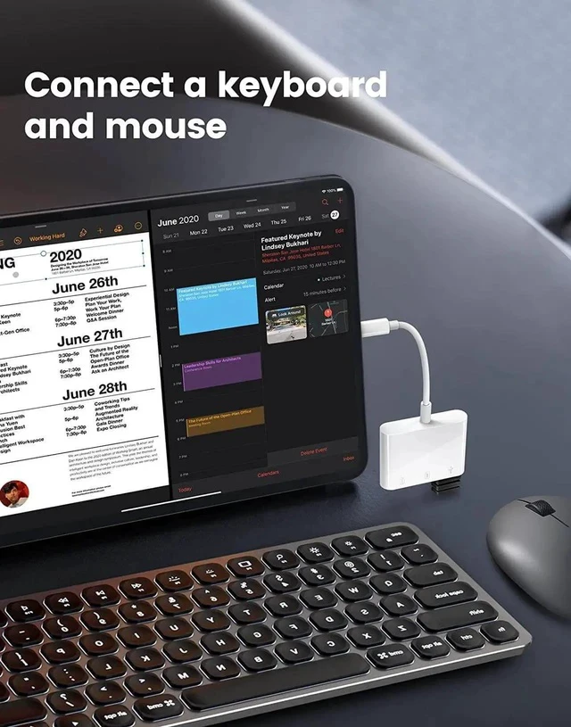 Alt view image 3 of 6 - USB C SD Card Reader USB C to SD Card for iPhone 15 16/iPad/Mac/Laptop USB-C/Type C Memory Card Adapter for iMac iPad Pro Air Mini MacBook Pro Air Galaxy MicroSD/SD