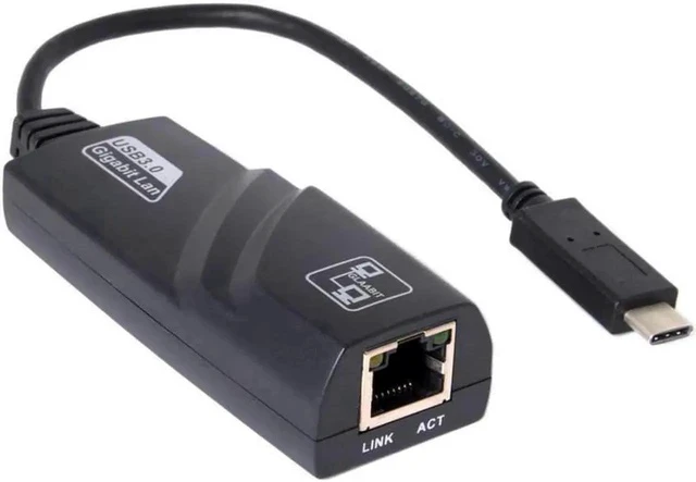 Alt view image 4 of 5 - USB-C Gigabit Lan Card USB 3.1 Network Adapter USB Type C to Ethernet External