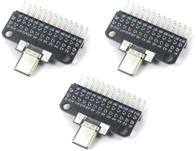 Main image of USB 3.1 Type-C Male Adapter Board with PCB Board Test Board 24P Male Chassis Connector 3pcs