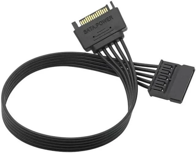 Main image of 30CM SATA 15pin male to female power cable hdd ssd power supply cable computer connections(1 to 1sata female)