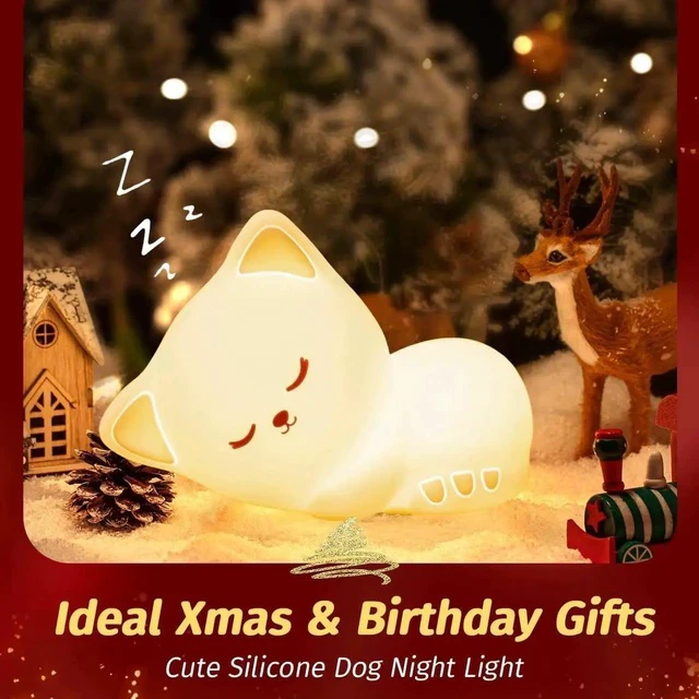 Alt view image 4 of 5 - Gemdeck Night Light for Kids Lamp Cat Lamp, 16 Colors Cute Night Light for Kids Night Light