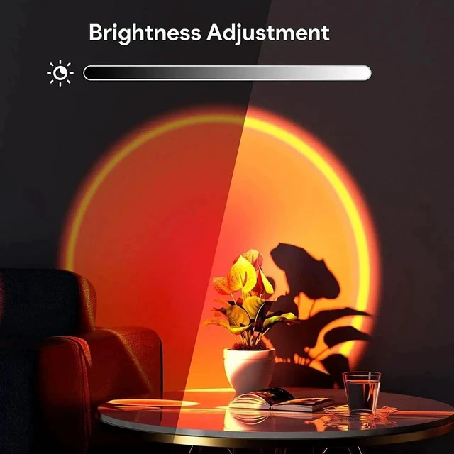 Alt view image 5 of 6 - Gemdeck Sunset Lamp Projection Led Lights with Remote, 16 Colors Night Light 360° Rotation Rainbow Lights Gifts for Women