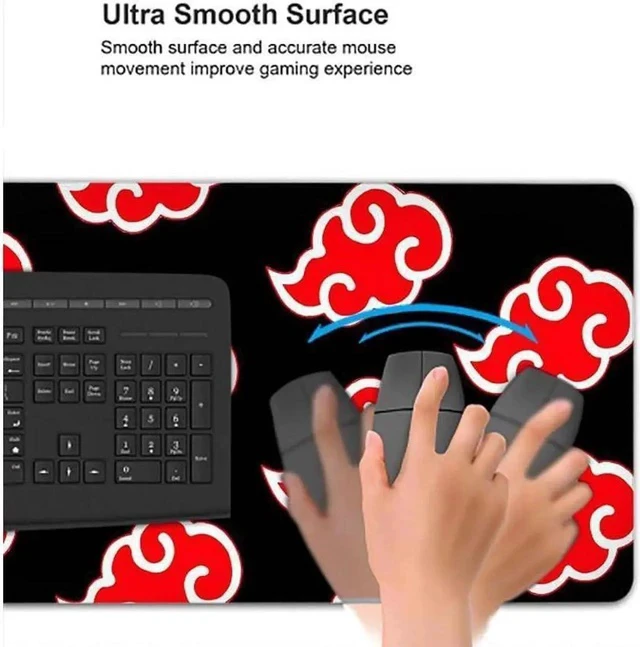 Alt view image 4 of 5 - Gaming Mouse Pad Large Mouse pad Smooth Surface Stitched Edges Ultra Thick Anti-Slip Rubber Base Soft Cloth for Gamer Office Home 31.5" x 11.8" x 0.12"