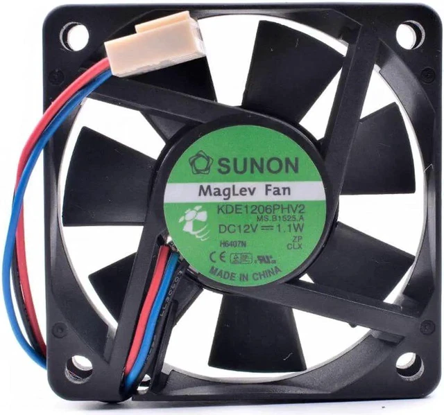 Alt view image 2 of 4 - KDE1206PHV2 6cm 6015 60x60x15mm 60mm fan 12V 1.1W power charger cooling fan