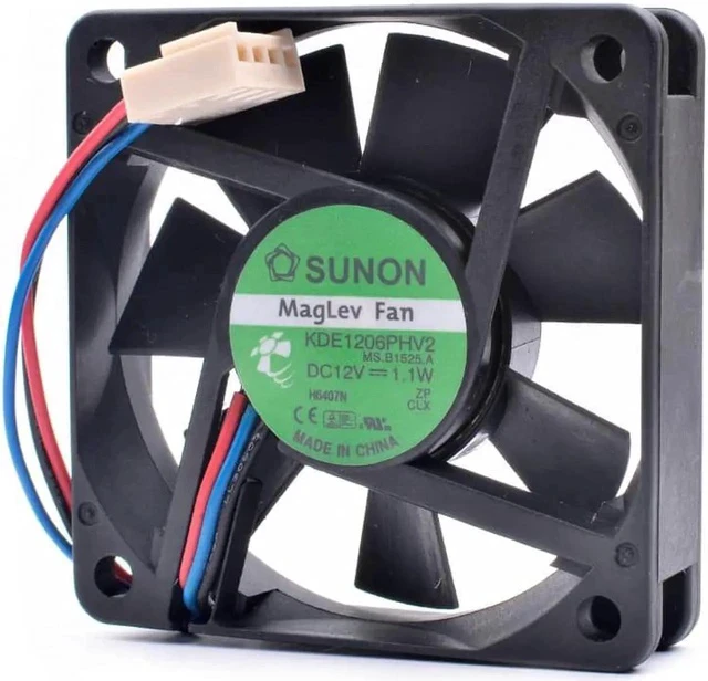 Alt view image 3 of 4 - KDE1206PHV2 6cm 6015 60x60x15mm 60mm fan 12V 1.1W power charger cooling fan