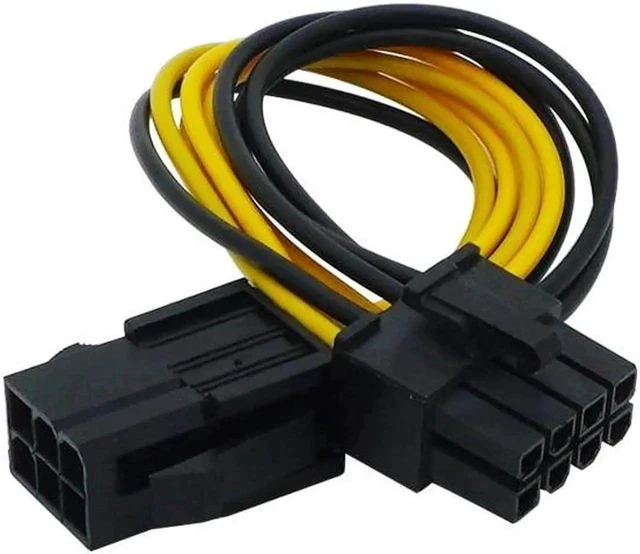 Alt view image 2 of 2 - 6Pin to 8Pin PCIe Power Cable PCI Express Power Converter Cable for GPU Video Card PCIE PCI 6-Pin 8-Pin Power Cables