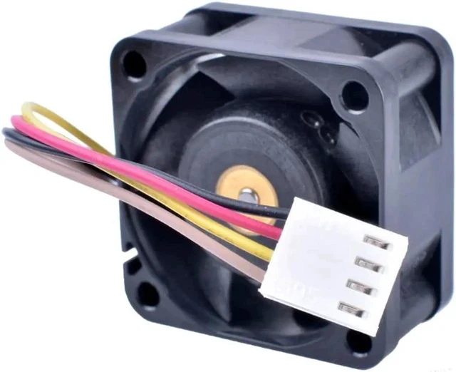 Alt view image 3 of 4 - XF-43892 40mm fan 4cm 4020 40x40x20mm 12V 0.14A Double ball bearing 4-wire 4pin PWM cooling fan