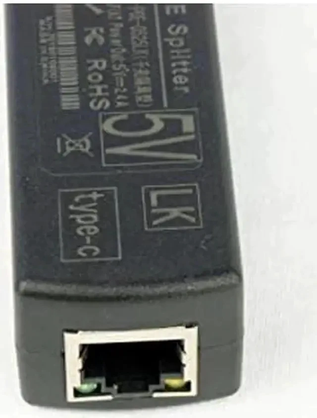 Alt view image 2 of 3 - Gigabit USB Type C Active PoE Splitter 48V to 5V IEEE802.3af Power Over Ethernet for Raspberry Pi 4 4B