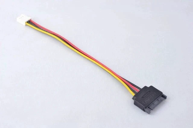 Alt view image 2 of 5 - SATA 15pin Male to Small 4pin Female Power Cable Convert Line 20cm