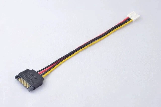Alt view image 3 of 5 - SATA 15pin Male to Small 4pin Female Power Cable Convert Line 20cm