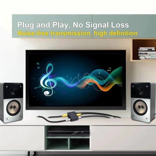 Alt view image 4 of 7 - Optical to Coax, Optical SPDIF Toslink to Coaxial and Coaxial to Optical SPDIF Toslink Bi-Directional Swtich Digital Audio Converter Splitter Adapter
