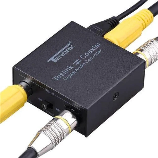 Alt view image 6 of 7 - Optical to Coax, Optical SPDIF Toslink to Coaxial and Coaxial to Optical SPDIF Toslink Bi-Directional Swtich Digital Audio Converter Splitter Adapter
