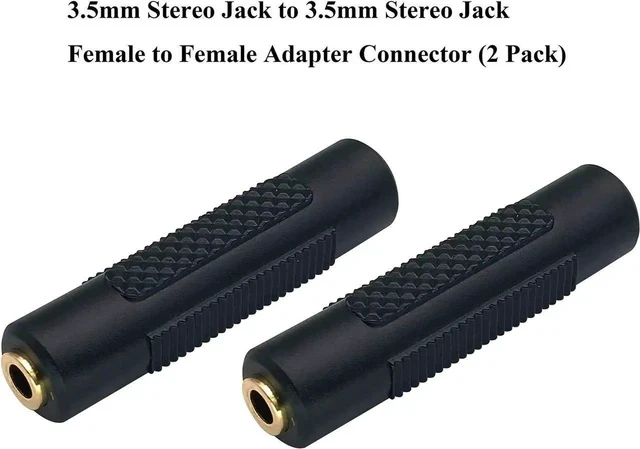 Alt view image 5 of 6 - 3.5mm Headphone Adapter, 4 Poles 1/8'' Female to Female Aux TRRS Stereo Audio Connector for Earphone, Headset, Smartphone, Laptop, Tablets, MP3 Player (2Pack)