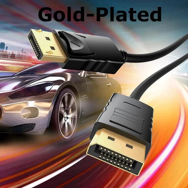 Alt view image 6 of 7 - DisplayPort to DisplayPort Cables 6FT,10-Pack 4K@60Hz DP Display Port Male to Male Cord Gold-Plated, 2K@165Hz Compatible for Computer, Laptop, Graphics Card, etc